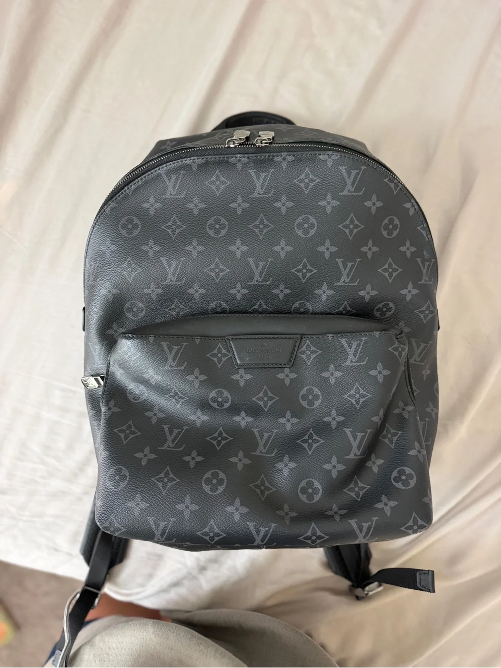 Louis Vuitton Gray & Black Monogram Backpack